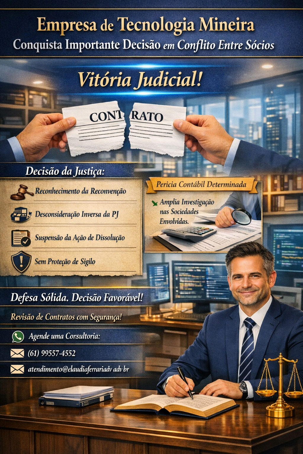Empresa de tecnologia mineira conquista importante decisão em conflito entre sócios