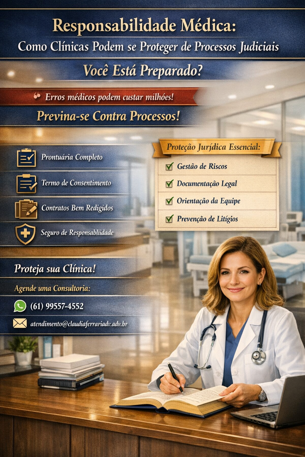 Responsabilidade Médica: Como clínicas podem se proteger de processos judiciais
